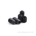 grade 4.8 black zinc plated set screws with cup point / Carbon steel screws